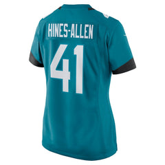 Josh Hines-Allen Jacksonville Jaguars Women's Player Game Jersey - Teal for sale