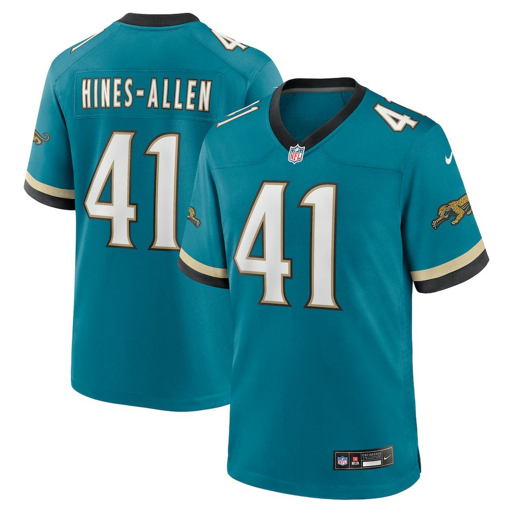Josh Hines-Allen Jacksonville Jaguars Prowler Throwback Player Game Jersey - Teal sale