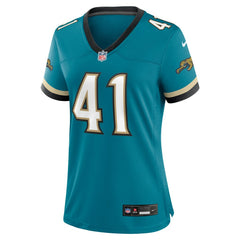 Josh Hines-Allen Jacksonville Jaguars Women's Prowler Throwback Game Jersey - Teal cheap