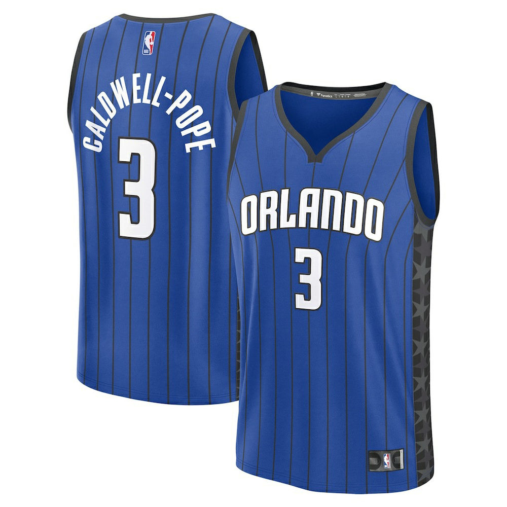 Kentavious Caldwell-Pope Orlando Magic Fast Break Replica Player Jersey - Statement Edition - Blue discount