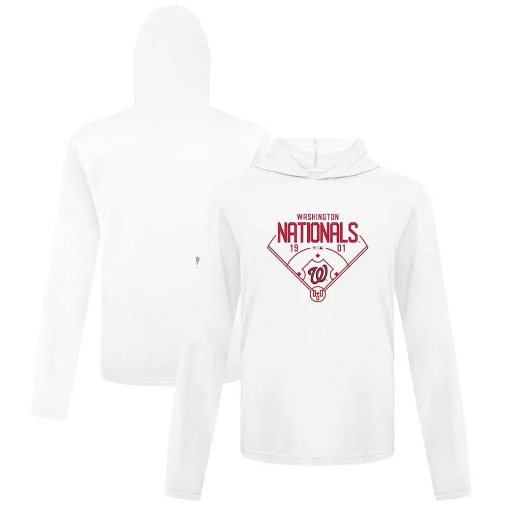 Washington Nationals Levelwear Anthem Home Field Pullover Hoodie White