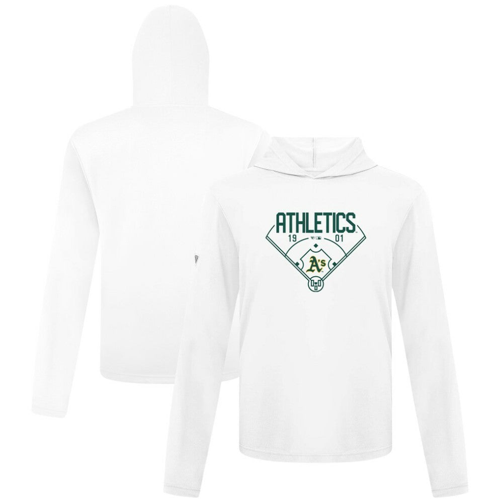 Athletics Levelwear Anthem Home Field Pullover Hoodie White