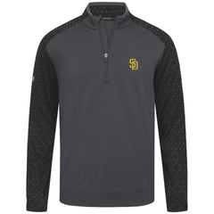 San Diego Padres Levelwear Aztec Insignia 2.0 Quarter-Zip Pullover Top Charcoal