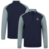 New York Yankees Levelwear Insignia 2.0 Quarter-Zip Pullover Top Navy