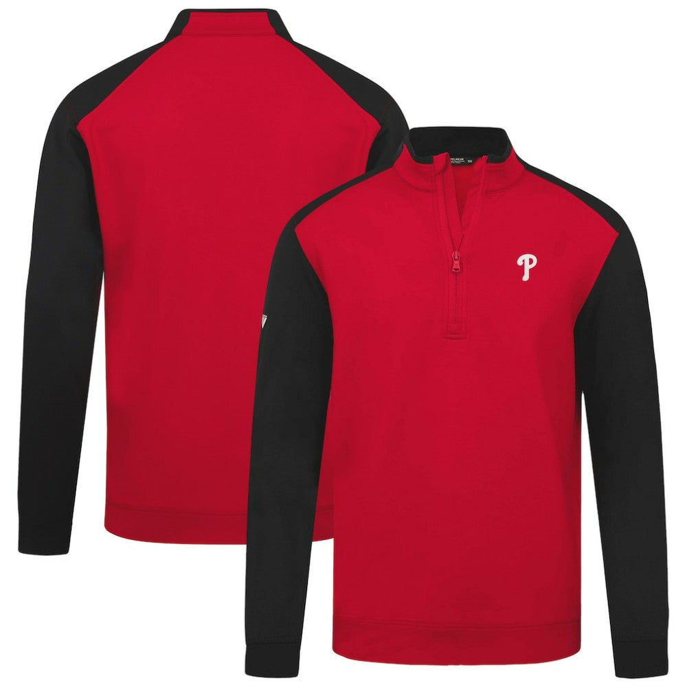 Philadelphia Phillies Levelwear Insignia 2.0 Quarter-Zip Pullover Top Red