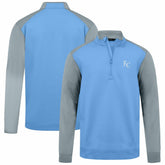 Kansas City Royals Levelwear Insignia 2.0 Quarter-Zip Pullover Top Light Blue