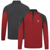 St. Louis Cardinals Levelwear Cadet Insignia 2.0 Raglan Quarter-Zip Jacket Red