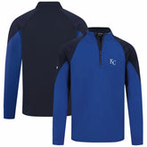Kansas City Royals Levelwear Cadet Insignia 2.0 Raglan Quarter-Zip Jacket Royal