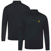 Pittsburgh Pirates Levelwear Heron Insignia 2.0 Quarter-Zip Jacket Black