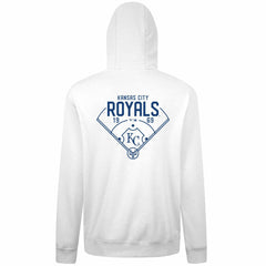 Kansas City Royals Levelwear Podium Primary Pullover Hoodie White