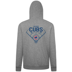 Chicago Cubs Levelwear Podium Primary Pullover Hoodie Gray