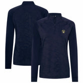 Milwaukee Brewers Levelwear Women's Amethyst Insignia 2.0 Quarter-Zip Jacket Navy