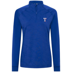 Texas Rangers Levelwear Women's Amethyst Insignia 2.0 Quarter-Zip Jacket Royal
