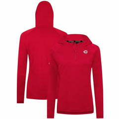 Cincinnati Reds Levelwear Women's Raven Insignia 2.0 Quarter-Zip Jacket Red