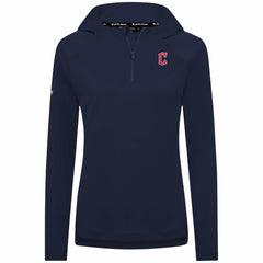 Cleveland Guardians Levelwear Women's Raven Insignia 2.0 Quarter-Zip Jacket Navy