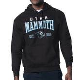 Utah Mammoth Starter Retro Graphic Fleece Pullover Hoodie - Black Hoodies