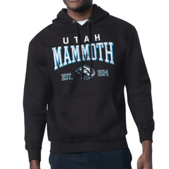 Utah Mammoth Starter Retro Graphic Fleece Pullover Hoodie - Black Hoodies