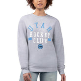 Utah Mammoth G-III 4Her by Carl Banks Women's Graphic Pullover Sweatshirt - Heather Gray Sweatshirts