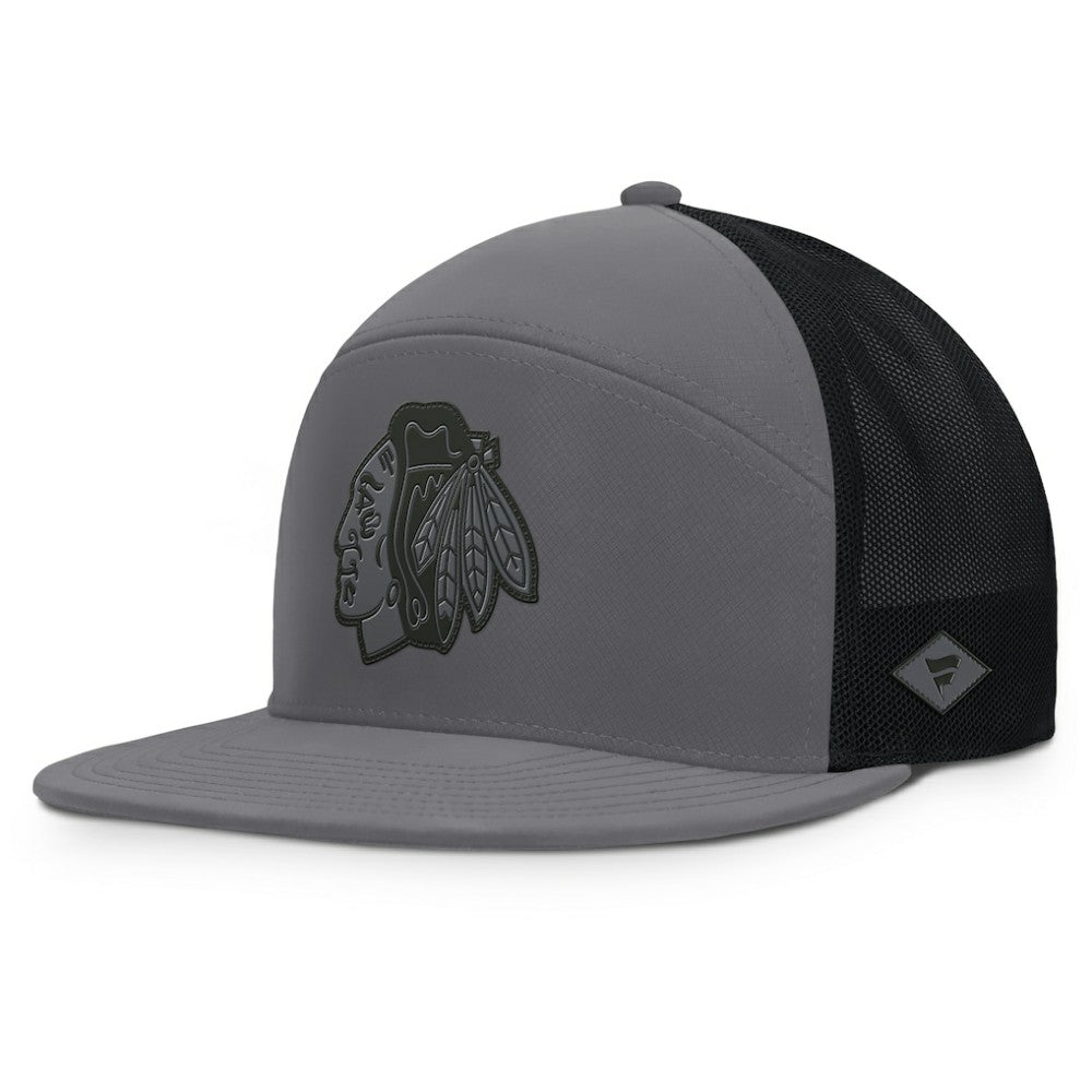 Chicago Blackhawks Fanatics Fairweather Adjustable Hat - Charcoal Hats