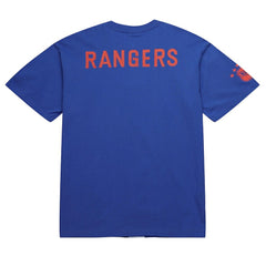 Mark Messier New York Rangers Mitchell & Ness NHL Ultimate Player Vintage Logo T-Shirt - Blue T-shirts