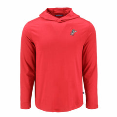 Cincinnati Reds Cutter & Buck Coastline Epic Comfort Recycled Eco Hoodie Long Sleeve T-Shirt Red