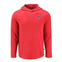 Chicago Cubs Cutter & Buck Coastline Epic Comfort Recycled Eco Hoodie Long Sleeve T-Shirt Red