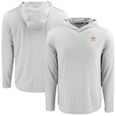 Houston Astros Cutter & Buck Coastline Epic Comfort Recycled Eco Hoodie Long Sleeve T-Shirt Gray