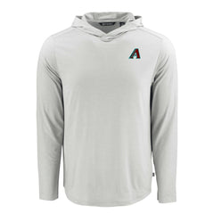 Arizona Diamondbacks Cutter & Buck Coastline Epic Comfort Recycled Eco Hoodie Long Sleeve T-Shirt Gray