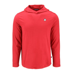 Houston Astros Cutter & Buck Coastline Epic Comfort Recycled Eco Hoodie Long Sleeve T-Shirt Red
