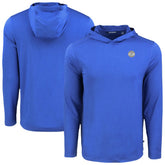 Milwaukee Brewers Cutter & Buck Coastline Epic Comfort Recycled Eco Hoodie Long Sleeve T-Shirt Royal