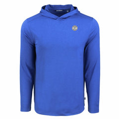 Milwaukee Brewers Cutter & Buck Coastline Epic Comfort Recycled Eco Hoodie Long Sleeve T-Shirt Royal