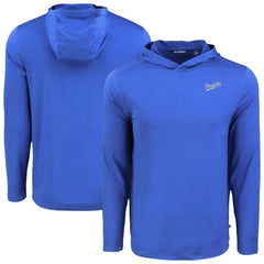 Kansas City Royals Cutter & Buck Coastline Epic Comfort Recycled Eco Hoodie Long Sleeve T-Shirt Royal
