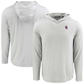Los Angeles Angels Cutter & Buck Coastline Epic Comfort Recycled Eco Hoodie Long Sleeve T-Shirt Gray