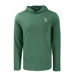 Athletics Cutter & Buck Coastline Epic Comfort Recycled Eco Hoodie Long Sleeve T-Shirt Green