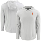 San Francisco Giants Cutter & Buck Coastline Epic Comfort Recycled Eco Hoodie Long Sleeve T-Shirt Gray