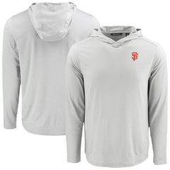 San Francisco Giants Cutter & Buck Coastline Epic Comfort Recycled Eco Hoodie Long Sleeve T-Shirt Gray