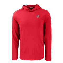 Washington Nationals Cutter & Buck Americana Coastline Epic Comfort Recycled Eco Hoodie Long Sleeve T-Shirt Red