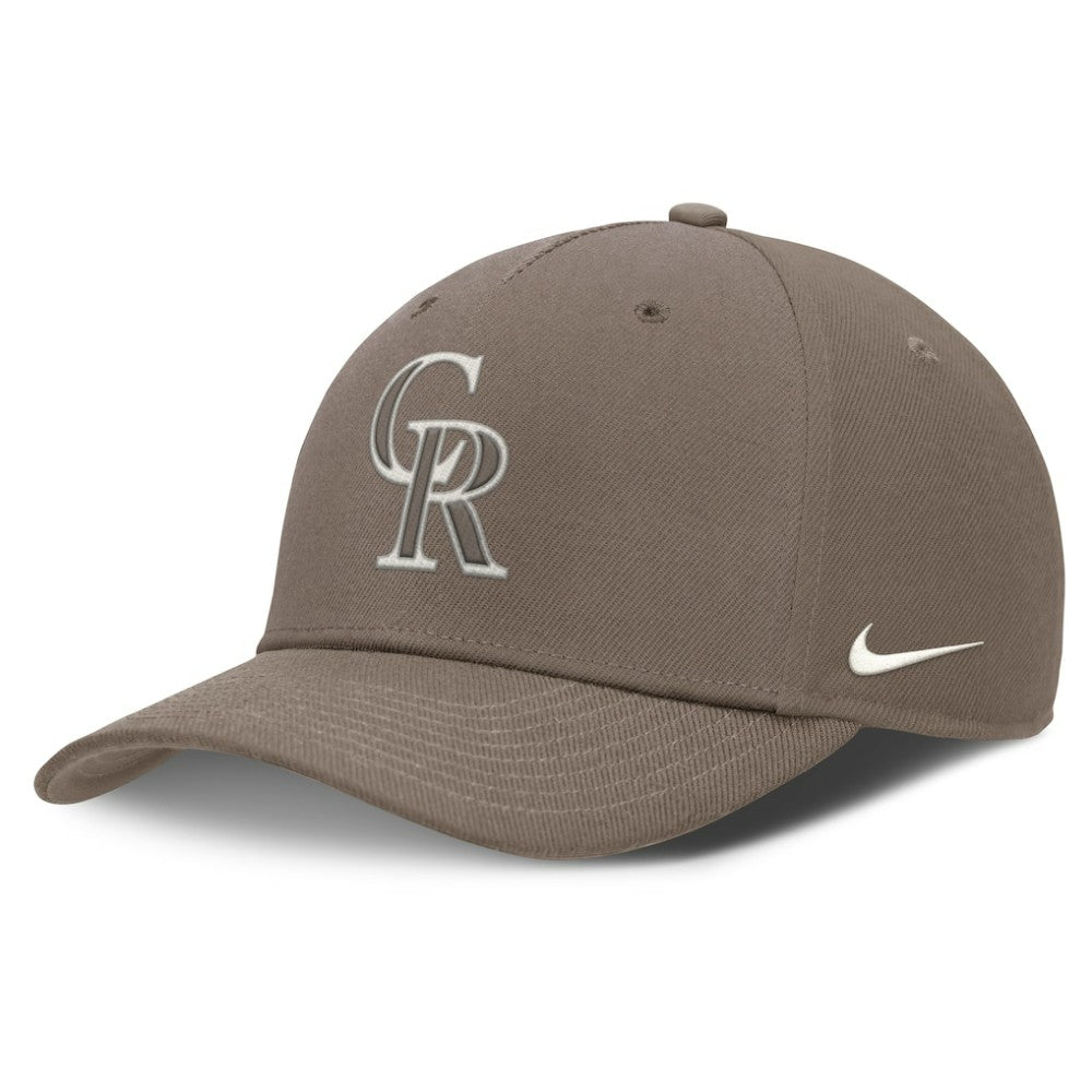 Colorado Rockies Rise Performance Adjustable Hat Brown