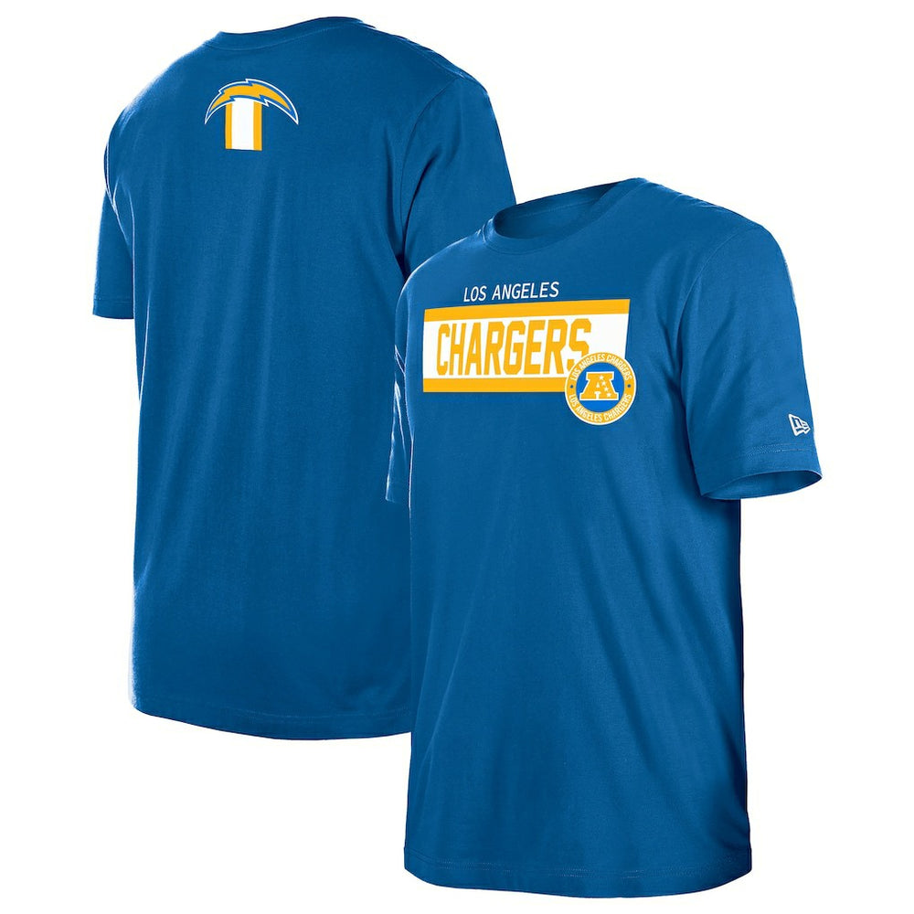 Los Angeles Chargers New Era 3rd Down High Density Print T-Shirt - Blue for sale