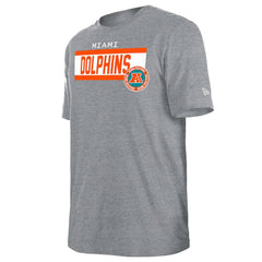 Miami Dolphins New Era 3rd Down High Density Print T-Shirt - Gray for sale