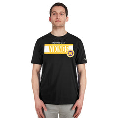 Minnesota Vikings New Era 3rd Down High Density Print T-Shirt - Black outlet