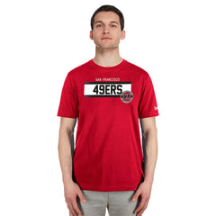 San Francisco 49ers New Era 3rd Down High Density Print T-Shirt - Scarlet discount