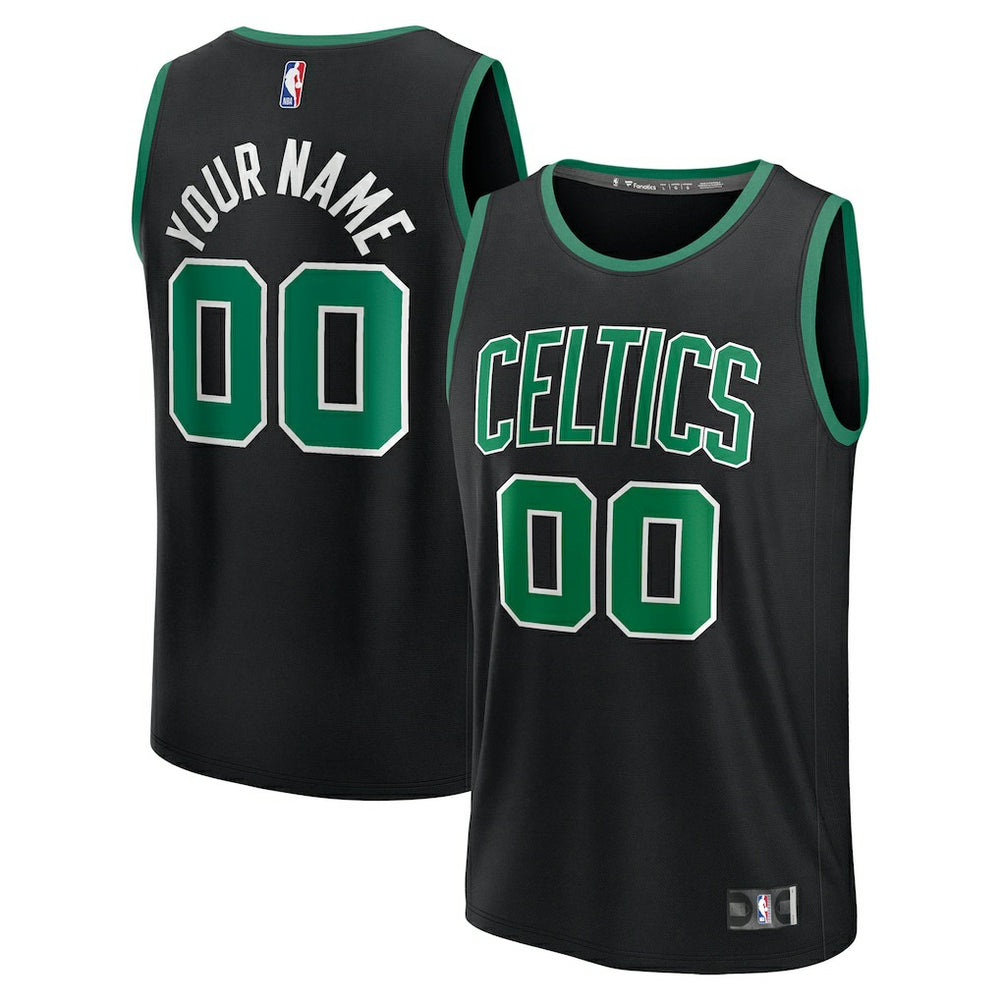 Boston Celtics Youth Fast Break Custom Replica Jersey - Black - Statement Edition online