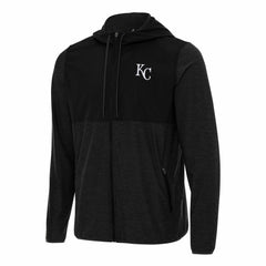 Kansas City Royals Antigua Sway Full-Zip Hoodie Black