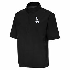 Los Angeles Dodgers Antigua Brisk Quarter-Zip Wind Shirt Black