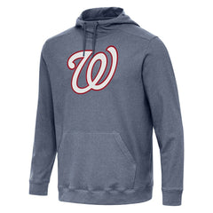 Washington Nationals Antigua Cloud Pullover Hoodie Heather Navy