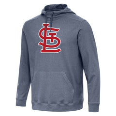 St. Louis Cardinals Antigua Cloud Pullover Hoodie Heather Navy