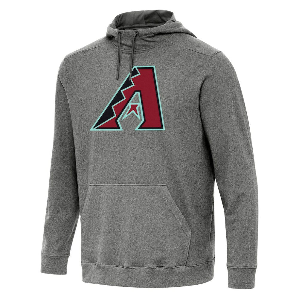 Arizona Diamondbacks Antigua Cloud Pullover Hoodie Heather Black
