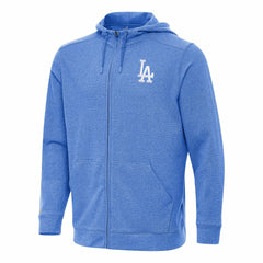 Los Angeles Dodgers Antigua Effortless Full-Zip Hooded Jacket Heather Royal