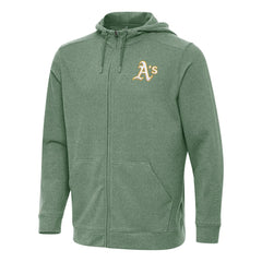Athletics Antigua Effortless Full-Zip Hooded Jacket Hunter Green